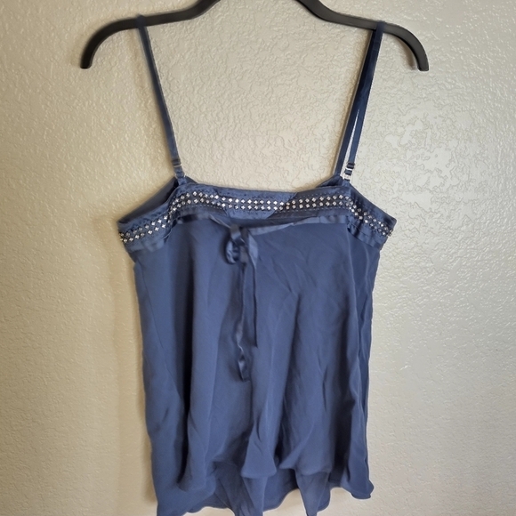 NWT Stella McCartney for H&M 100% Silk Sparkle Y2K tank Top sz 36/S - Picture 5 of 7